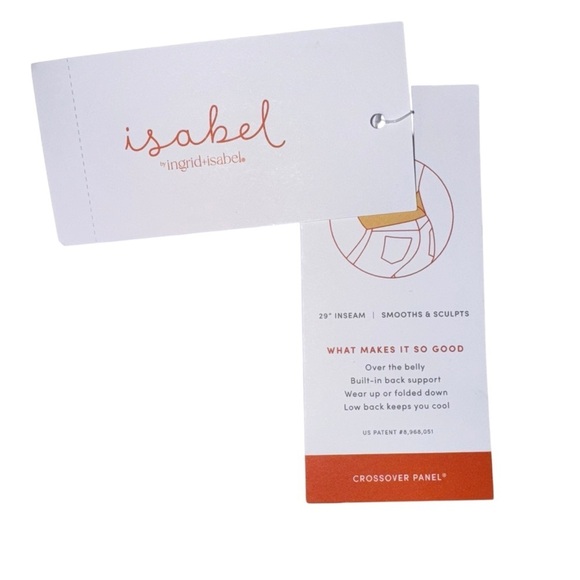 NWT Isabel Maternity Women's 6/28R Skinny Crossover Panel Blue Maternity Jeans - Picture 7 of 7